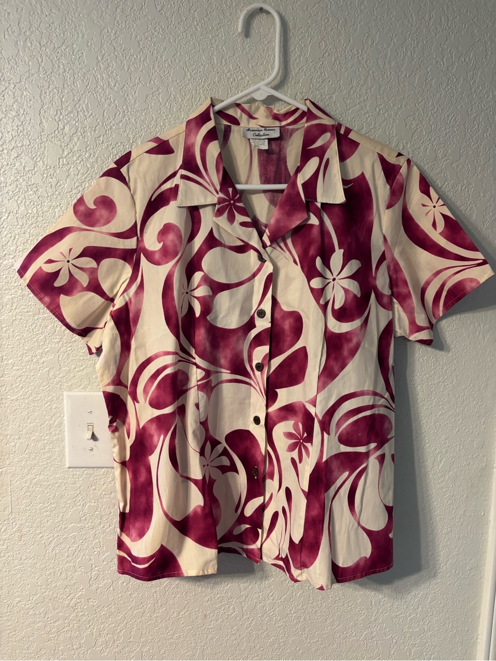 Unisex Hawaiian Reserve Collection Shirt XL Cotton Beachy Coastal Aloha Camp